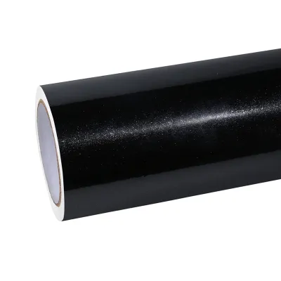 Diamond Peral Black Car Vinyl Wrap 01