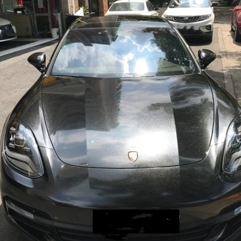 Diamond Peral Black Car Vinyl Wrap