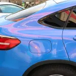 BMW Benz Glossy Diamond Blue Red Car Vinyl Wrap