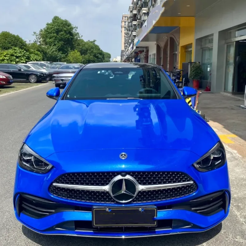 Sparkle Blue Car Vinyl Wrap