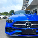 Sparkle Blue Car Vinyl Wrap