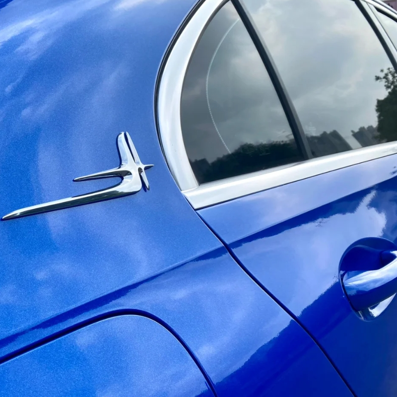 Sparkle Blue Car Vinyl Wrap