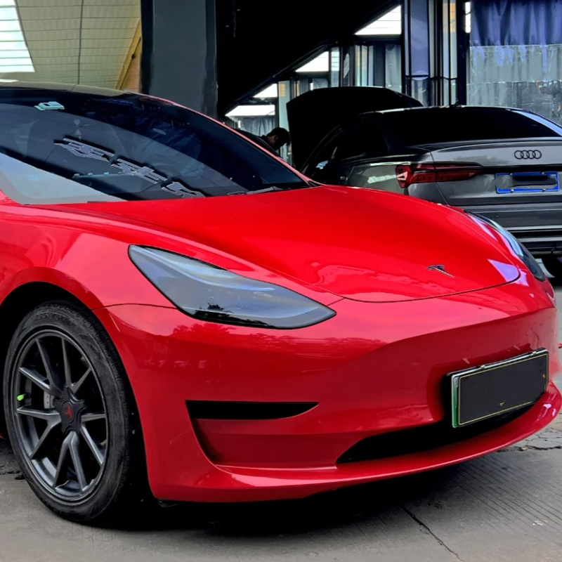 Sparkle Red Car Vinyl Wrap