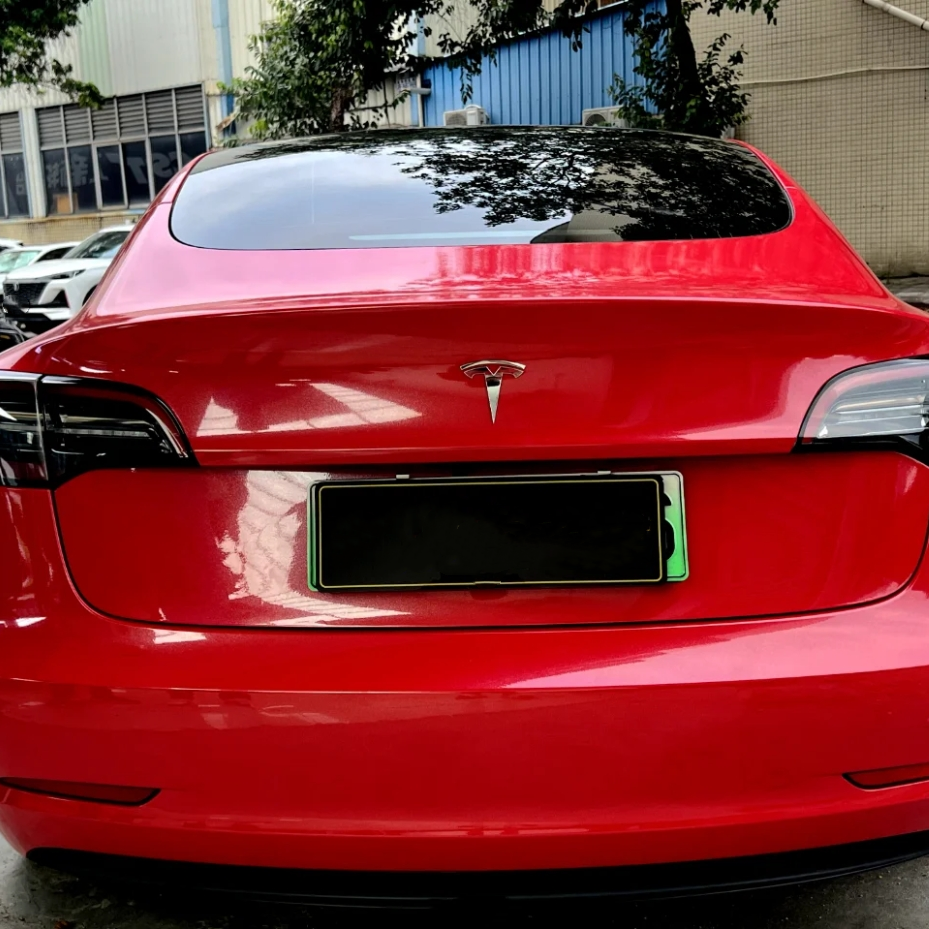 Sparkle Red Car Vinyl Wrap