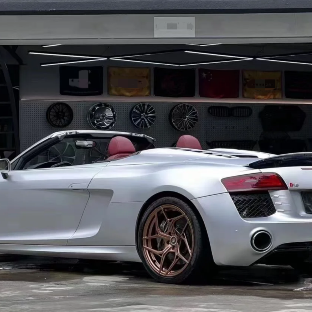 Audi Zeekr BYD Matte Metallic Sparkle Silver Car Vinyl Wrap