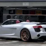 Audi Zeekr BYD Matte Metallic Sparkle Silver Car Vinyl Wrap