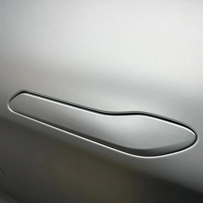 Audi Zeekr BYD Matte Metallic Sparkle Silver Car Vinyl Wrap