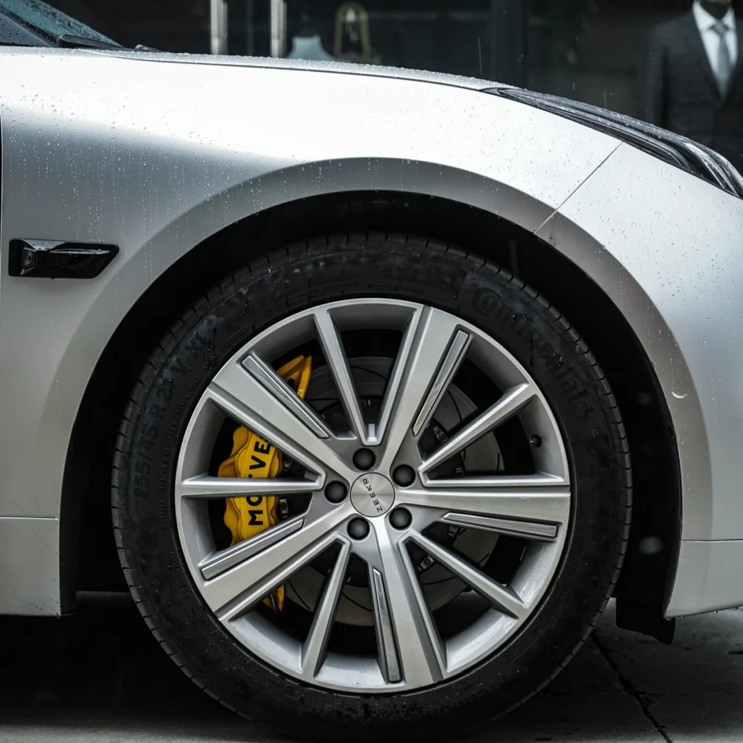 Audi Zeekr BYD Matte Metallic Sparkle Silver Car Vinyl Wrap