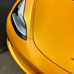 Tesla Heavy Metal Sparkle Yellow Car Vinyl Wrap
