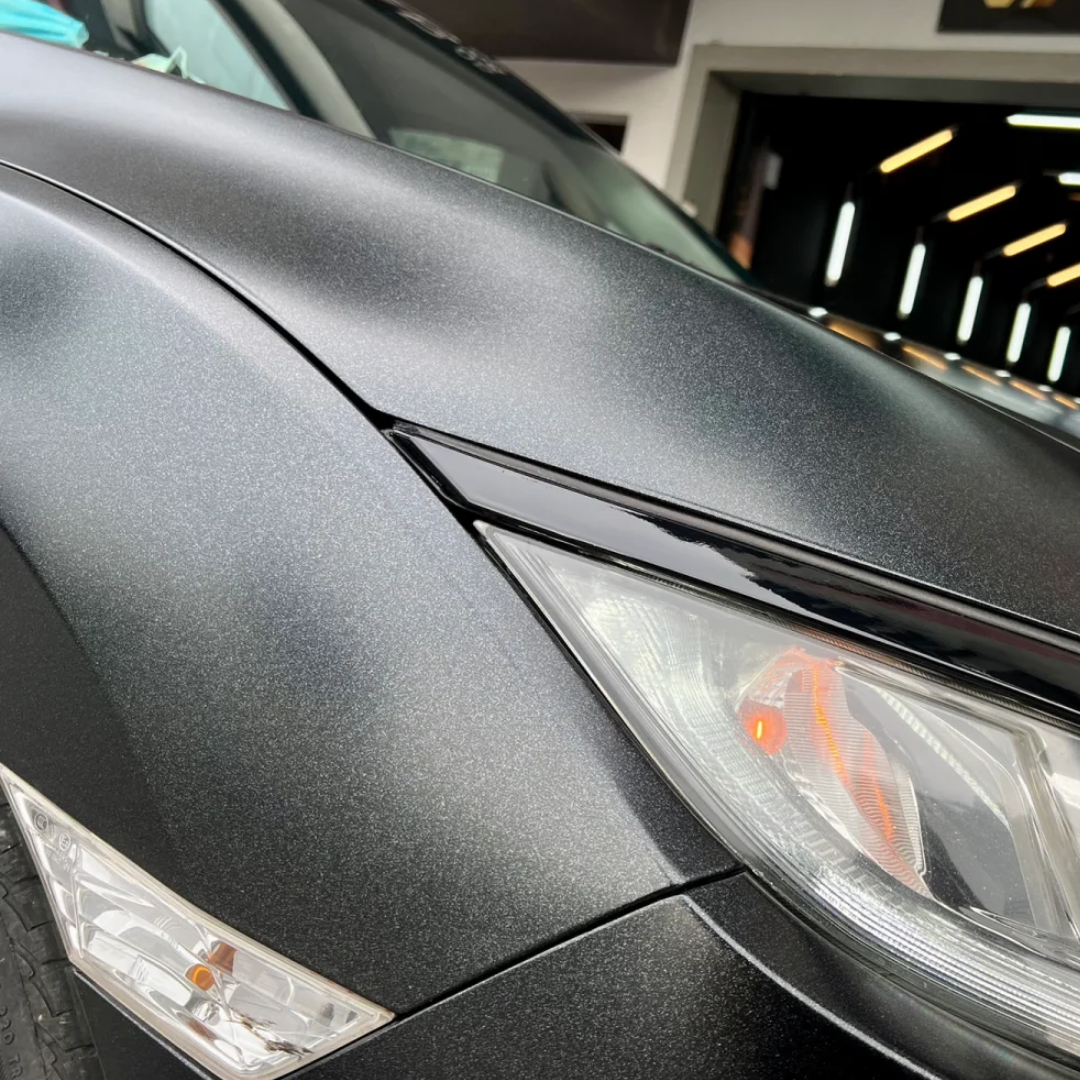 Honda Matte Metallic Graphite Black Car Vinyl Wrap
