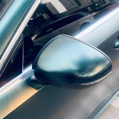 Benz Matte Metallic Heavy Metal Emerald Green Car Vinyl Wrap 02