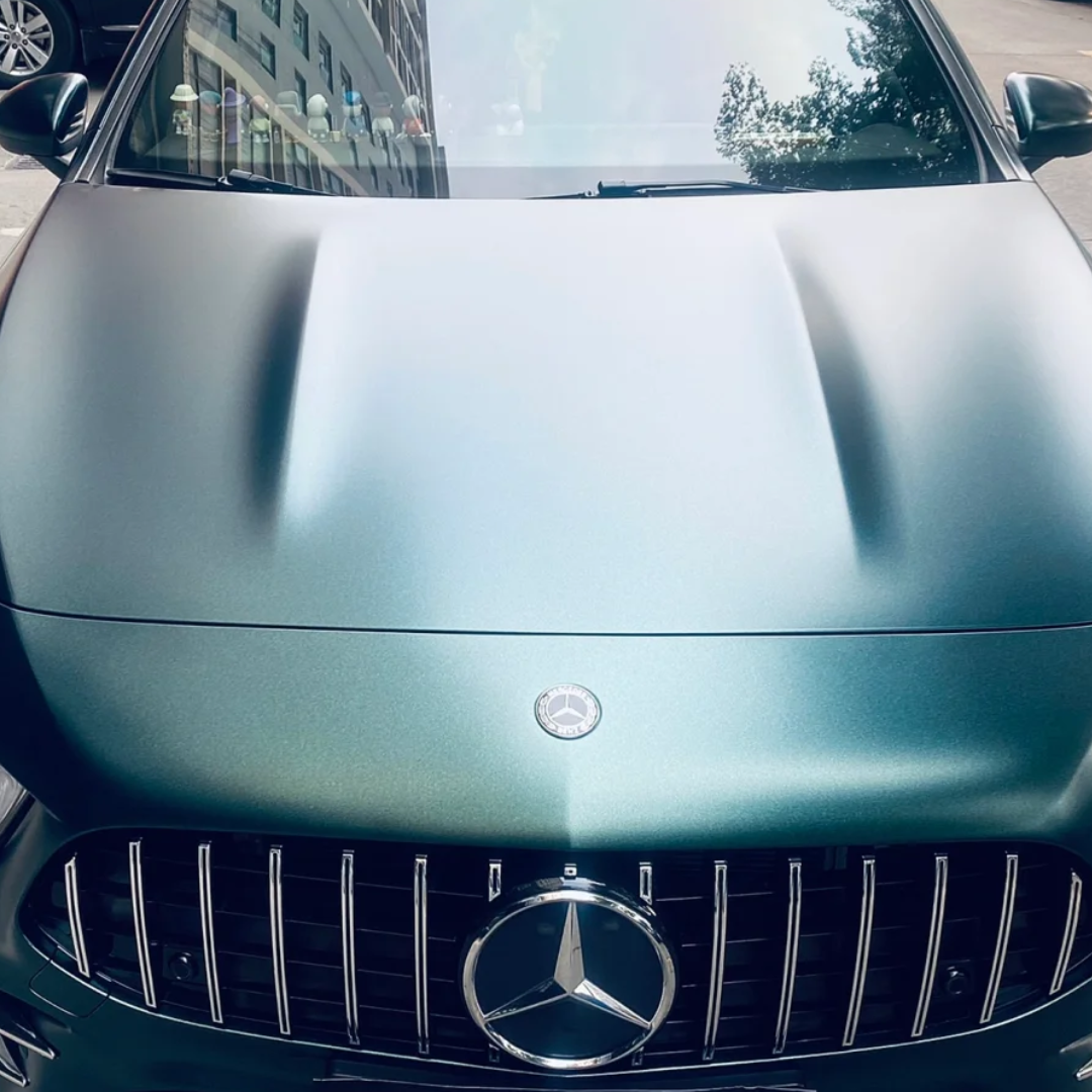 Benz Matte Metallic Heavy Metal Emerald Green Car Vinyl Wrap
