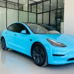 Sparkle Sky Blue Car Vinyl Wrap