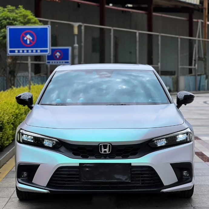 Glossy Magic Green Blue Car Vinyl Wrap