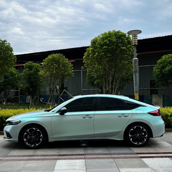 Glossy Magic Green Blue Car Vinyl Wrap