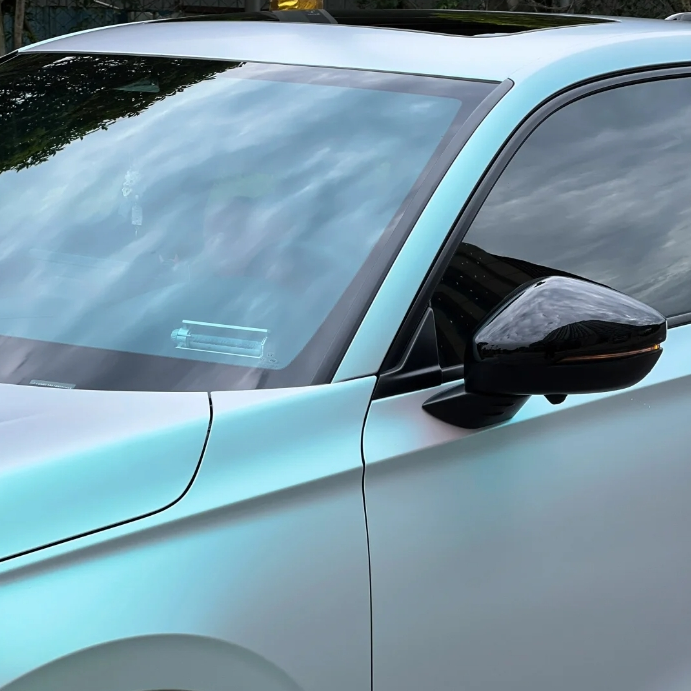 Glossy Magic Green Blue Car Vinyl Wrap