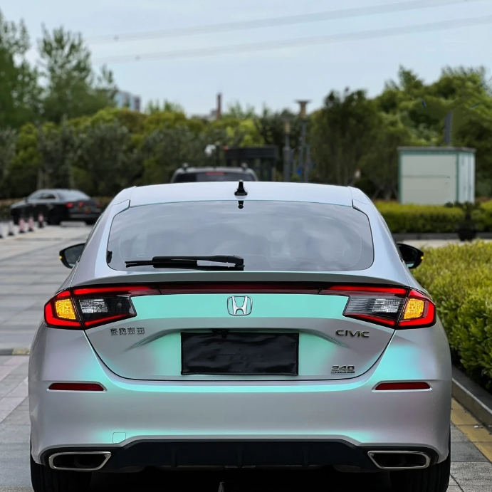 Glossy Magic Green Blue Car Vinyl Wrap