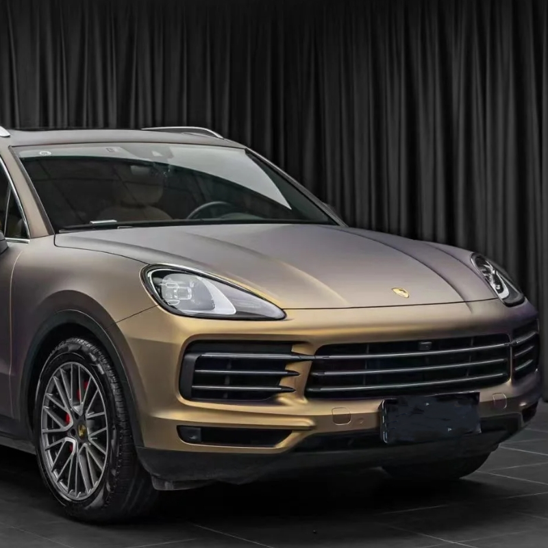 Ultra-Matte Coffee Brown Car Vinyl Wrap