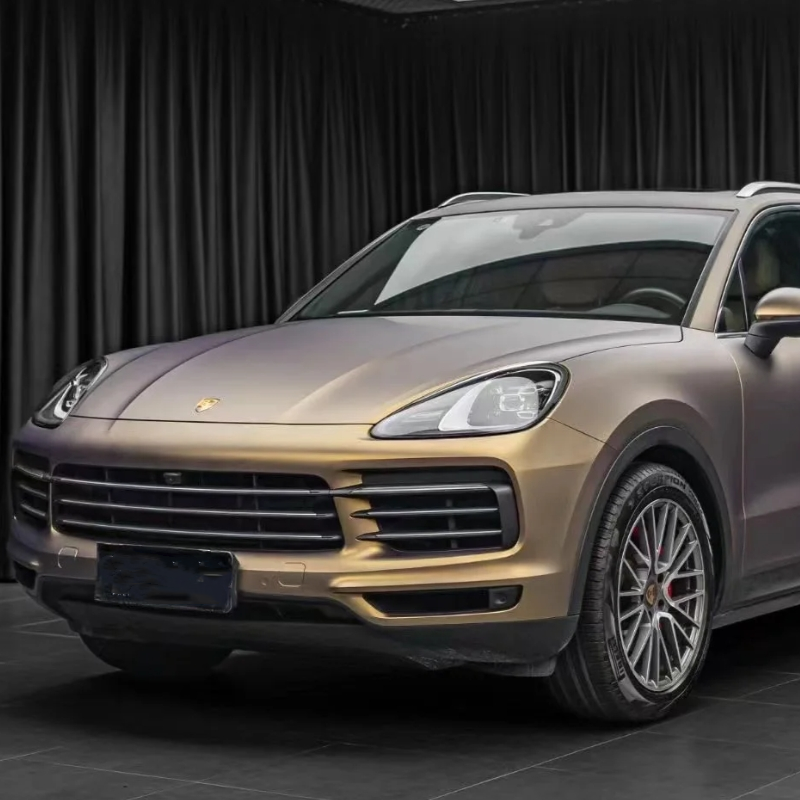 Ultra-Matte Coffee Brown Car Vinyl Wrap