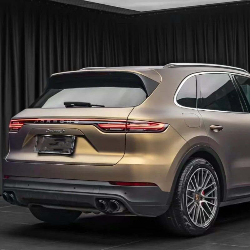 Ultra-Matte Coffee Brown Car Vinyl Wrap