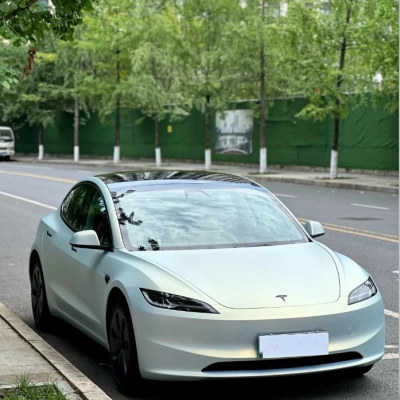 Yuanfeng Blue Charm Gold Car Vinyl Wrap  02