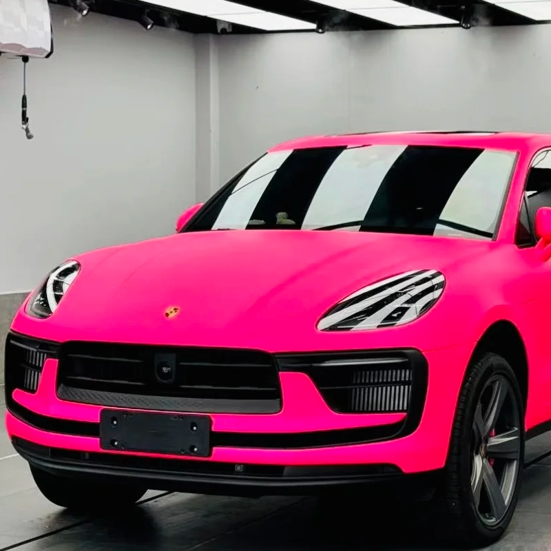 Ultimate Flat Fluorescent Pink Car Vinyl Wrap