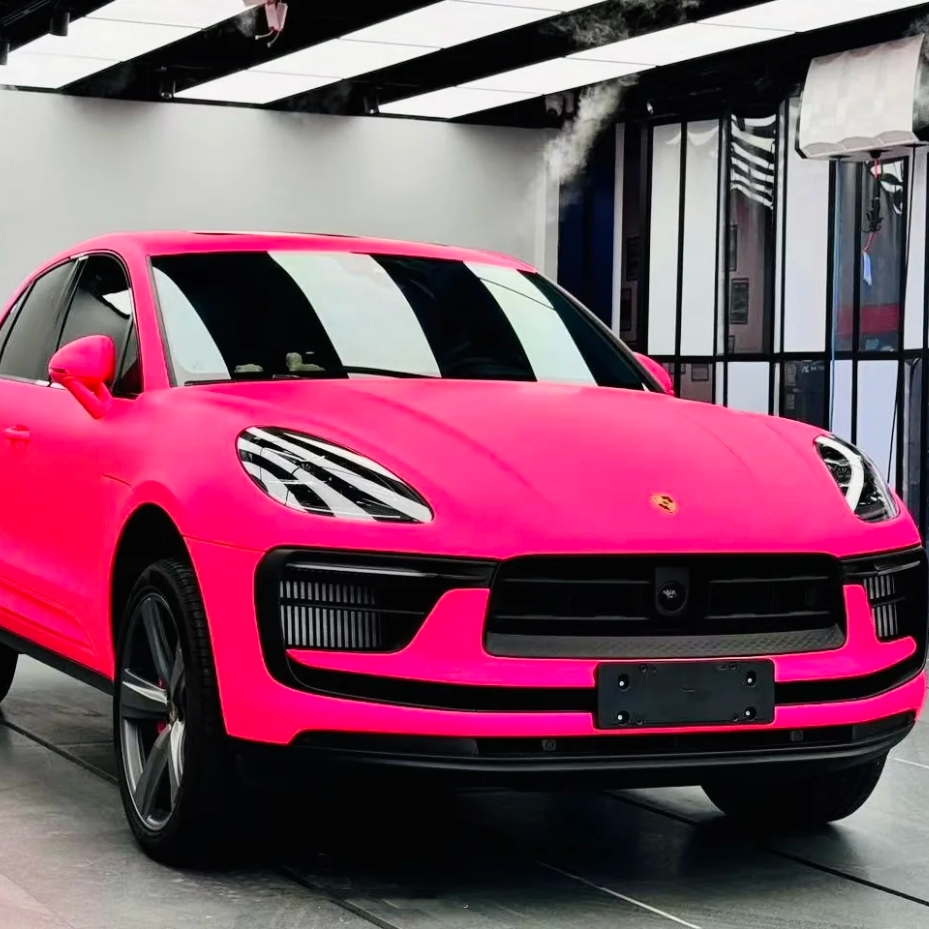 Ultimate Flat Fluorescent Pink Car Vinyl Wrap
