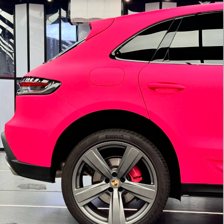 Ultimate Flat Fluorescent Pink Car Vinyl Wrap