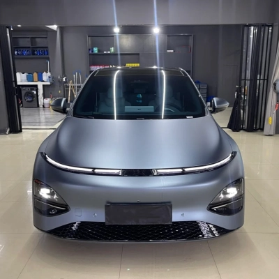 Ultra-Matte Blue Grey  Car Vinyl Wrap 02