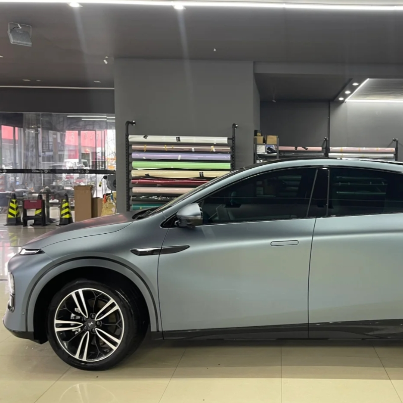 Ultra-Matte Blue Grey  Car Vinyl Wrap