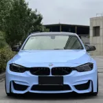 Glossy Crystal Baby Blue Car Vinyl Wrap