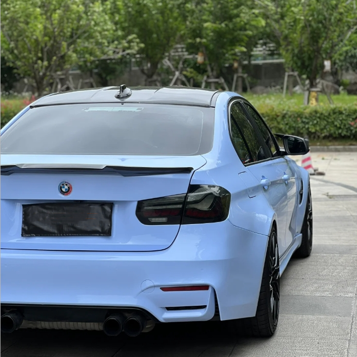 Glossy Crystal Baby Blue Car Vinyl Wrap