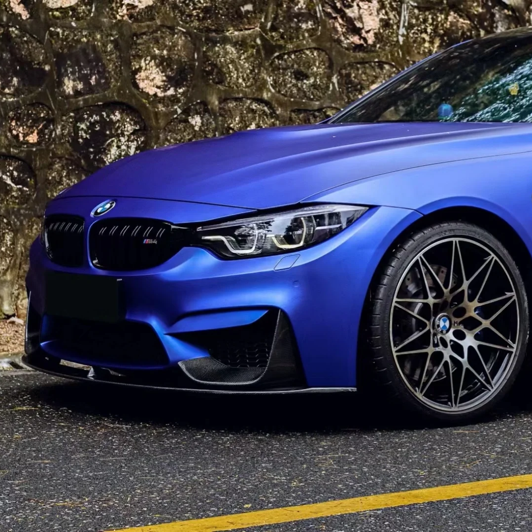 Matte Chrome Blue Car Vinyl Wrap