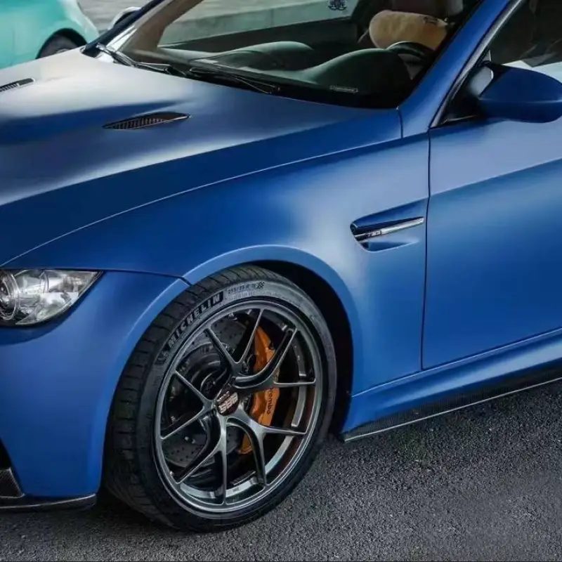 Ultimate Flat Abudhabi Blue Car Vinyl Wrap