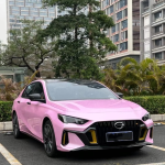 Macaron Cherry Pink Car Vinyl Wrap