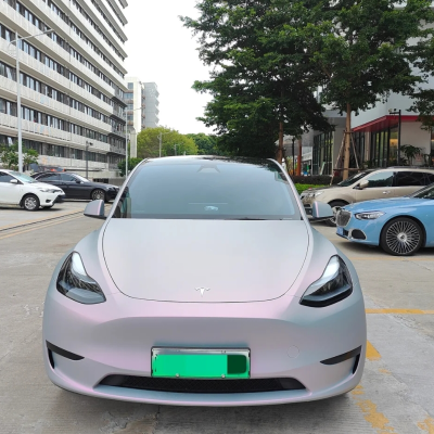 Matte Twin Candy Grey Red Car Vinyl Wrap 02