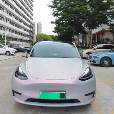 Matte Twin Candy Grey Red Car Vinyl Wrap 02