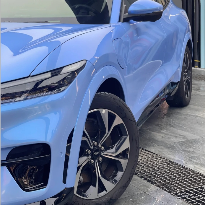 Twin Candy Grey Blue Car Vinyl Wrap