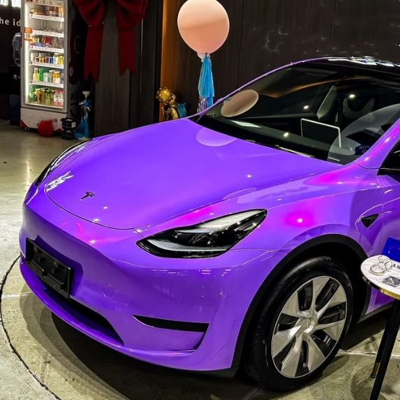 Twin Candy Magic Purple Car Vinyl Wrap