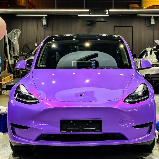 Twin Candy Magic Purple Car Vinyl Wrap