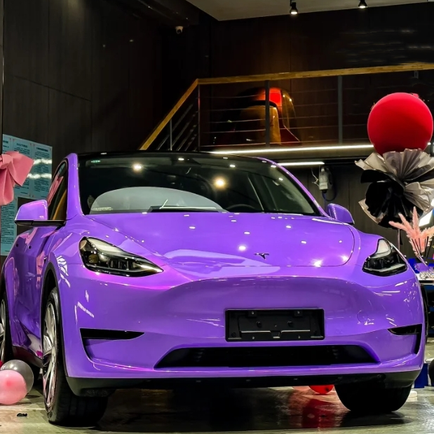 Twin Candy Magic Purple Car Vinyl Wrap