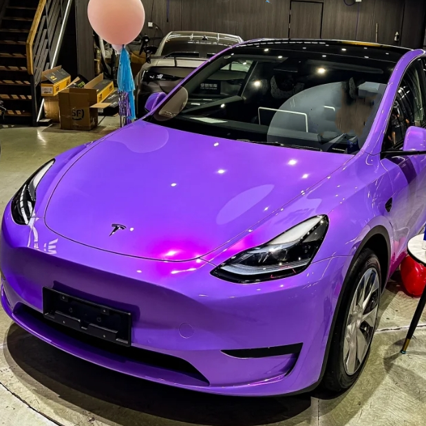 Twin Candy Magic Purple Car Vinyl Wrap