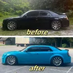 PET Super Gloss Miami Blue Car Vinyl Wrap