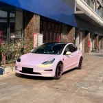 Gloss Glazed Gold Pink Car Vinyl Wrap