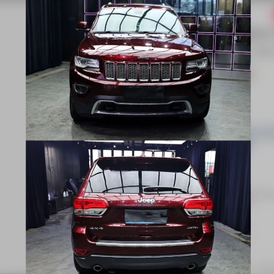 PET Super Gloss Forging Carbon Red Car Vinyl Wrap 02