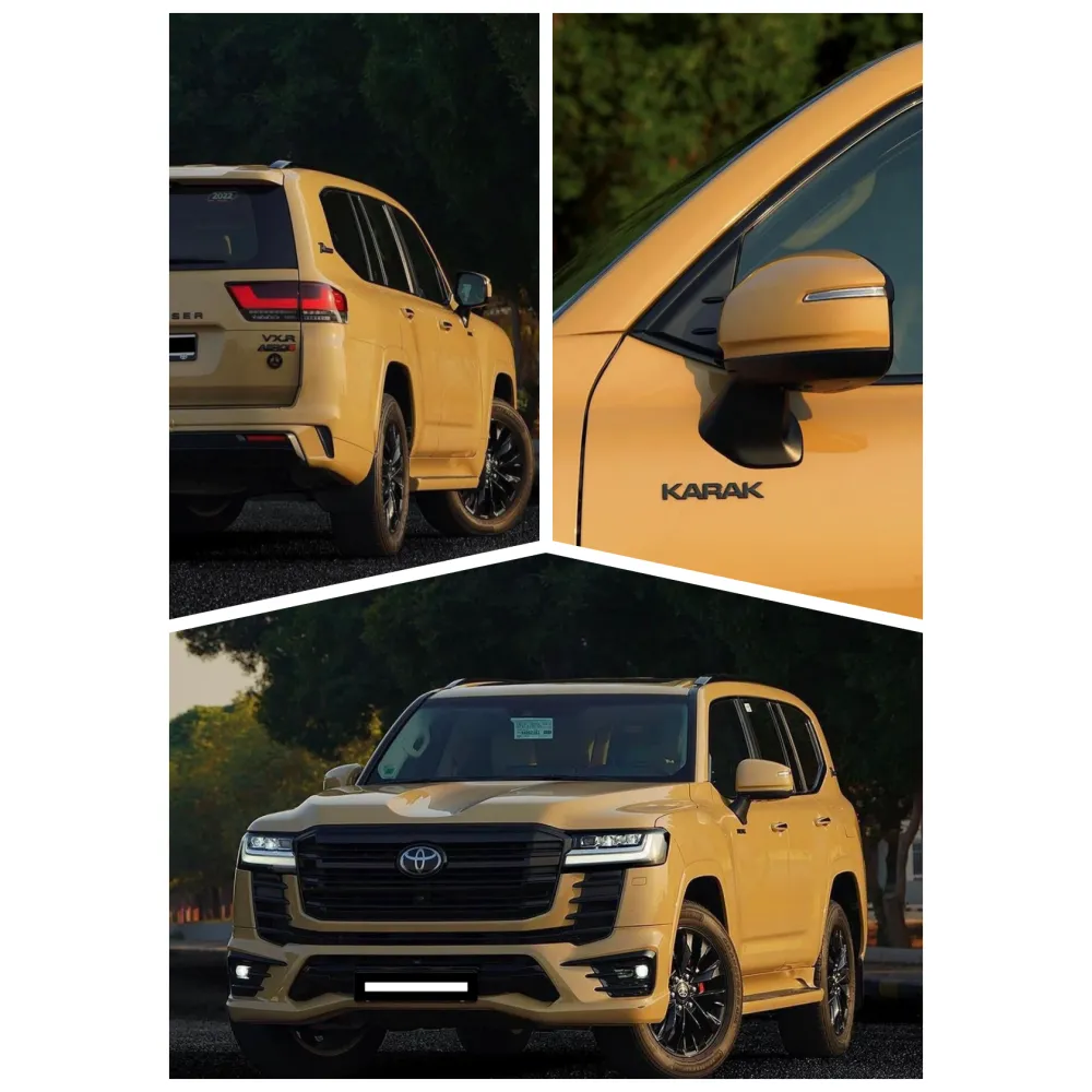  Super Gloss Sandstorm Yellow Desert Yellow Car Vinyl Wrap