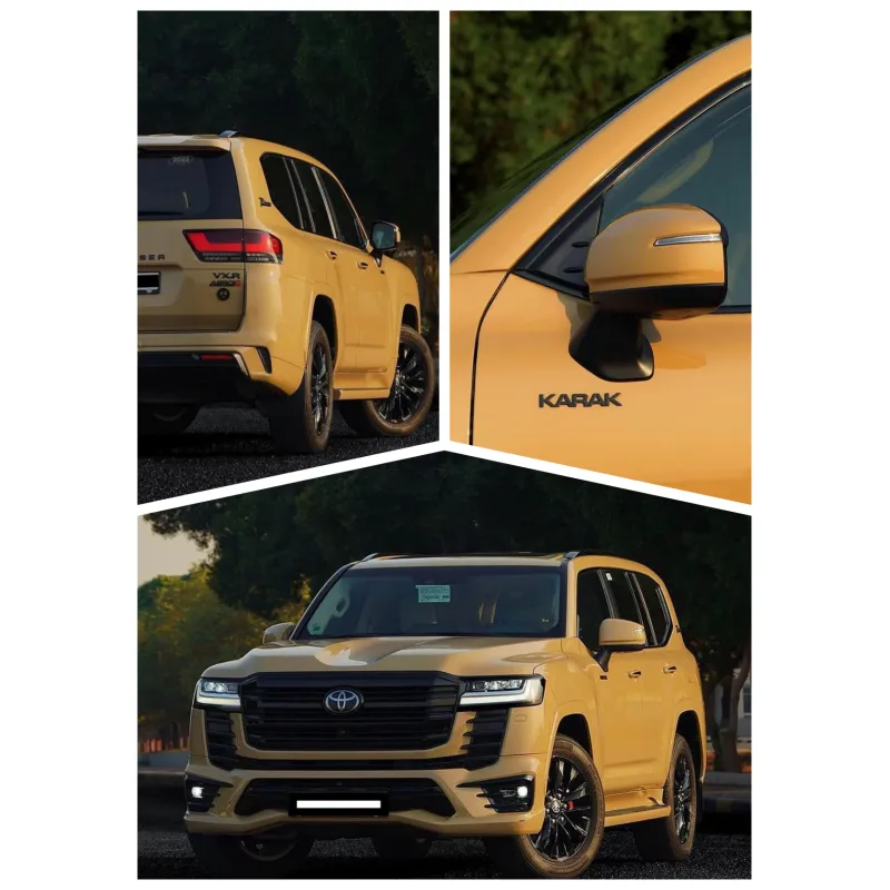  Super Gloss Sandstorm Yellow Desert Yellow Car Vinyl Wrap