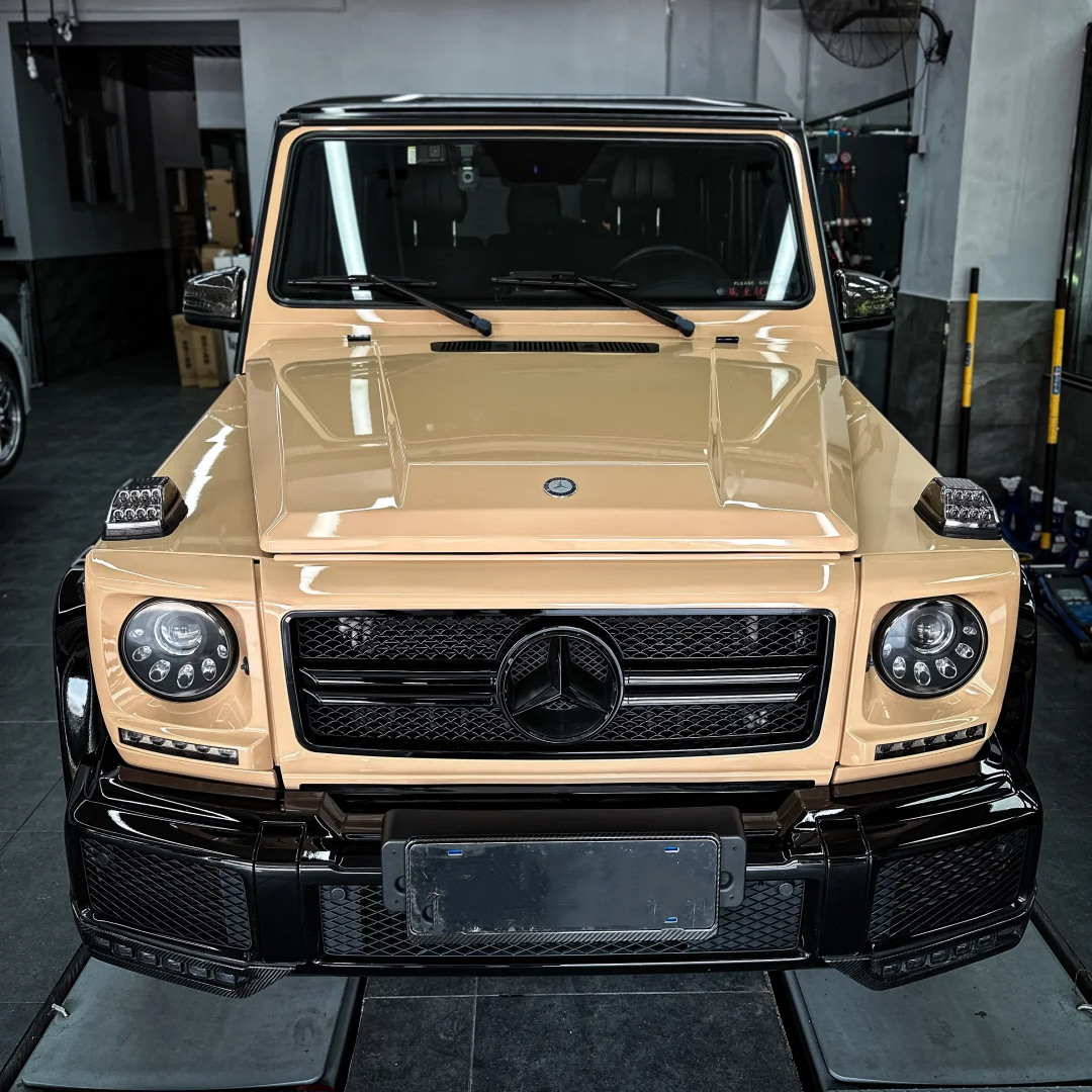 Super Gloss Sandstorm Yellow Desert Yellow Car Vinyl Wrap