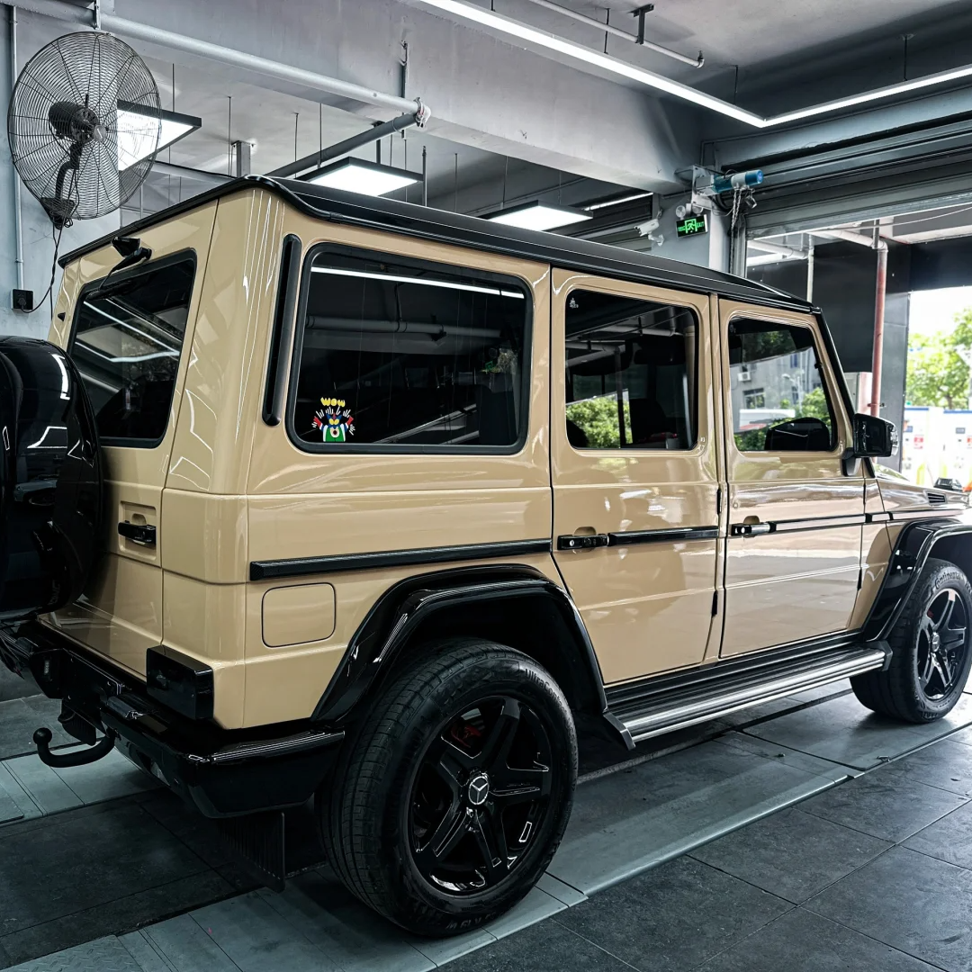 Super Gloss Sandstorm Yellow Desert Yellow Car Vinyl Wrap