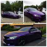 Super Gloss Black Purple Carbon Car Vinyl Wrap
